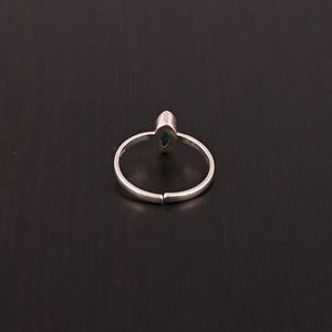 Natural Larimar Gemstone <b>Ring</b> | 925 Sterling <b>Silver</b> - Product Image 5