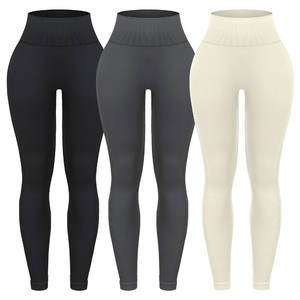 Leggings de Compresión de Cintura Alta para Mujer, 220 GSM, 75% Nailon, 25% Elastano, Tejido Elástico en 4 Direcciones, Absorbe la Humedad, Transpirable, para Gimnasio y Entrenamiento - Product Image 4