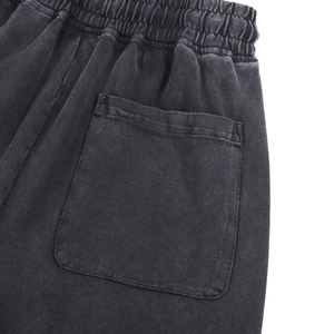 Shorts de sport pour hommes personnalisés avec logo, respirants, en maille, avec cordon de serrage, 100% coton, motif uni, été, plage, décontracté - Product Image 2
