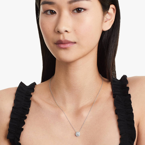 Collar de Tenis de Plata de Ley 925 con Moissanita, Diamantes Redondos Brillantes de Plata Sólida, Joyería Elegante para Mujer, Regalo Perfecto - Product Image 1