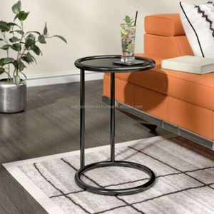 Mesa auxiliar de aluminio Mesa auxiliar de sofá de diseño único hecha a mano para muebles de sala de estar y dormitorio de Azora Industries - Product Image 4