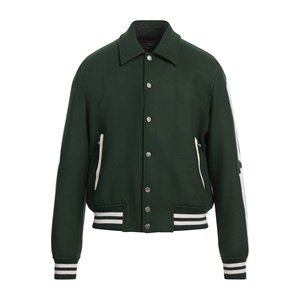 Blousons de baseball d'hiver pour hommes, design personnalisé, 100% coton, écologiques, col montant, broderie, poches zippées sur le devant - Product Image 1