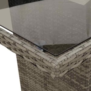 Conjunto de Comedor para Jardín en Gris - Product Image 5