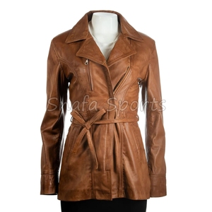 <b>Top</b> Selling Women Winter Casual Leather Jacket Ladies <b>Coats</b> Stylish Winter Wear Leather Jackets For Women - Product Image 2