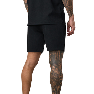 <b>Mens</b> <b>Black</b> Woven Casual <b>Shorts</b> Athletic Gym Training Running Sportswear Lightweight Breathable Summer Activewear Comfortable Fit - Product Image 2
