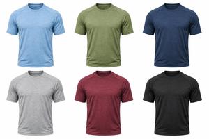T-shirt Homme Bleu Clair à Manches Courtes Col Rond Coupe Classique Séchage Rapide Tricoté 100% Polyester Style Décontracté Sportif 180g – Meilleure Vente - Product Image 6