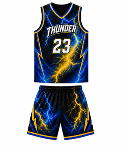 Nouvel ensemble d'uniformes de basketball Elite au design personnalisé, maillot et short athlétiques pour les équipes scolaires, de club et de ligue - Product Image 2