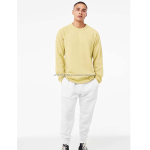 100% Cotton Canvas for Men's New Relaxed Fit <b>Sponge</b> Fleece Pullover Sweatshirt Solid Jumper - Product Image 4