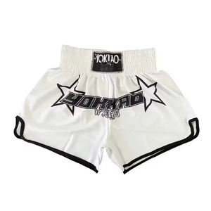 Elastic High Waist Breathable Stretch <b>Polyester</b> Quick Dry Lightweight Fitness <b>Shorts</b> Front Logo Training Sports <b>Shorts</b> - Product Image 6