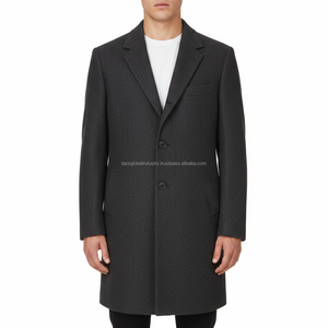 <b>Men's</b> Long <b>Overcoat</b> Waterproof Custom OEM Wholesale - Product Image 3