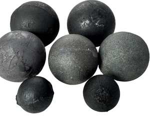 High Chrome 11-14% Cast Steel Heat Treated & Oil Quenched <b>Cement</b> & Mining Use Grinding Media Balls Size 50 MM - Product Image 1
