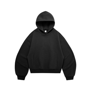 Hoodie Streetwear Prêt à Expédier Vente en Gros ODM Coupe Courte et Ample Molleton Épais Manches Courbes - Product Image 2
