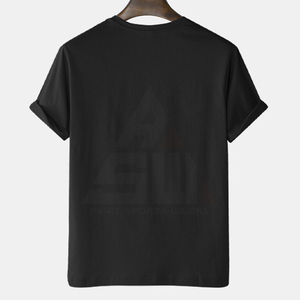 เสื้อยืดผู้ชายผ้าเทอร์รี่ พิมพ์โลโก้ตามสั่ง ระบายอากาศได้ดี กันยับ เป็นมิตรกับสิ่งแวดล้อม ผลิตจากโพลีเอสเตอร์/คอตตอน 300 กรัม ทรงปกติ - Product Image 2