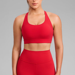 Trendy Crisscross <b>Back</b> Sports <b>Bra</b> With Soft Stretch Material And Strong Support For Active Daily Workout Wear - Product Image 1