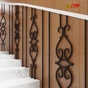 Rampe d'escalier en fer forgé de haute qualité avec balustres ornementaux pour maisons de luxe, villas et projets hôteliers - Product Image 6
