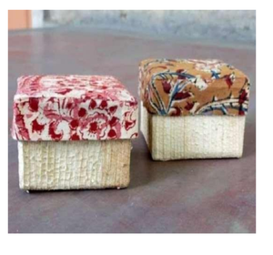 Compact Natural Fiber Keepsake <b>Boxes</b> Set Fabric Top Decorative <b>Mini</b> Gift Containers Rustic Favor Packaging Eco Craft <b>Storage</b> - Product Image 2
