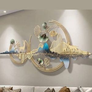Modern Design Metal Wall Decor Home Decoration Pieces Luxury High Quality Metal Wall Arts From Indian Supplier Metal <b>Vases</b> - Product Image 2
