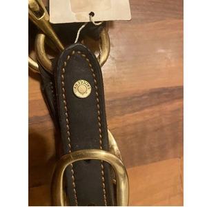 2024 nouveaux licous de cheval de selle anglais en cuir véritable avec rênes lacées doublure souple accessoires de bride occidentale par fabricant - Product Image 3