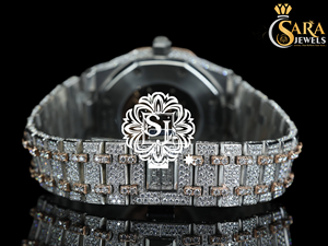 High <b>On</b> Demand Silver Stainless Steel Diamond Watch with Crystal Accents and Durable Metal <b>Strap</b> Available <b>for</b> Export Price - Product Image 2
