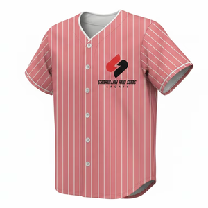 Camiseta de Béisbol de Diseño Original, Transpirable, con Estampado Digital, Malla de Poliéster de 180g, Cuello en V, Logotipo y Nombre Personalizados, Unisex - Product Image 4