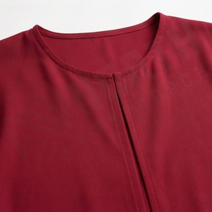 Abaya Caftán Islámica para Mujer, Logotipo Personalizado, Talla Grande, Color Personalizado, Cómoda, Poliéster de Alta Calidad, Cuello en V, Venta al Por Mayor, Modesta - Product Image 4