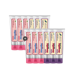 Set di dentifricio per neonati e bambini da 6 confezioni per 6 neonati e 6 bambini per sorrisi adulti! - Product Image 1