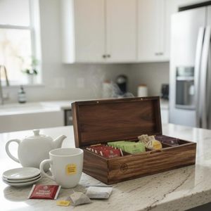 SI-Top Selling <b>Kitchen</b> Office Wooden <b>Storage</b> <b>Container</b> With Lid Durable Organizer Box Closet Supplies Available At Best Price - Product Image 2