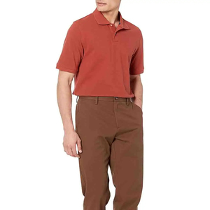 เสื้อโปโลแขนสั้นผู้ชาย สีพื้น ผ้าปิเก้ ทรงปกติ สีเบจ ผ้าฝ้าย สวมใส่สบาย ระบายอากาศได้ดี แบบถัก - Product Image 6