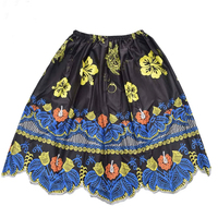 Jupe décontractée pour femme la plus vendue, style Hawaïen, Guam, Micronésie, 100 % polyester, broderie, ajustée, longueur genou