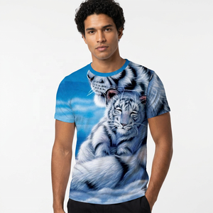 Men's Short Sleeve O-Neck T-<b>Shirt</b> <b>White</b> Vintage <b>Slim</b> <b>Fit</b> Knitted Polyester Fabric Breathable Eco-Friendly - Product Image 4