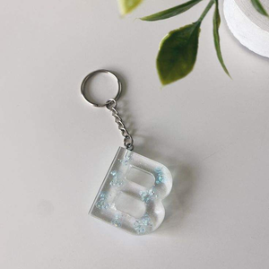 New Arrival Hot Selling FLORAL DESIGN FD-105 Resin Keychain Gift Key <b>Ring</b> Wholesale Price <b>Couples</b> Handcrafted High Quality - Product Image 2