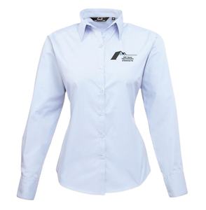 เสื้อเชิ้ตแขนยาวปักลายตามสั่ง คอปกพับได้ แบบเรียบ น้ำหนัก 240 กรัม จำนวน 100 ตัว  พร้อมปักข้อความ/โลโก้ส่วนตัว สำหรับชุดยูนิฟอร์ม - Product Image 5