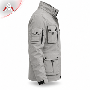 <b>Lightweight</b> <b>Men</b>’s Utility Field <b>Jacket</b> With Practical Pockets Flexible Fabric And Modern Styling For Travel And Outdoor Use - Product Image 2