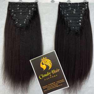 Proveedor barato Extensión de cabello, extensión vietnamita Original 100% extensión de cabello natural Clip INS no enredo no desprendimiento - Product Image 2