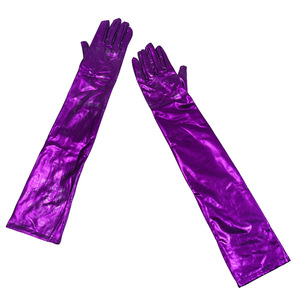 Guantes Largos de Satén para Mujer, para Ópera, Fiesta, Baile de Graduación, Disfraces, Colores Sólidos, para Boda, Novia - Product Image 4