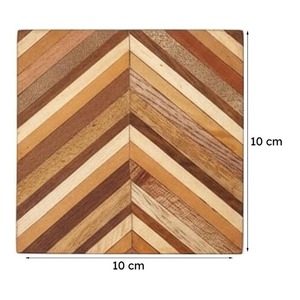 Sous-verres en résine de bois, sous-verres carrés, sets de table modernes, écologiques, antidérapants, durables, pour la cuisine et la salle à manger - Product Image 6