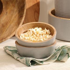 Juego de Tazones de Madera Ecológicos a Precio Económico para Verduras, Ensaladas, Mezclar y Servir, Uso en Fiestas, Duraderos, Aptos para Lavavajillas, India - Product Image 5