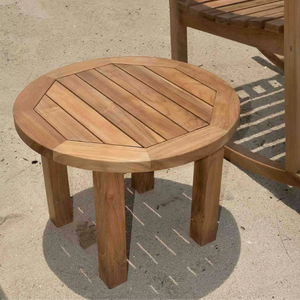 Best Quality Teak <b>Wood</b> <b>Round</b> Coffee <b>Table</b> & Pavilion Side <b>Table</b> Eco-Friendly Durable Living Room Furniture Minimalist Design - Product Image 6