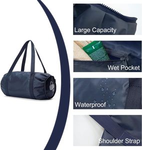 Sac de sport portable imperméable pour le week-end, idéal pour le sport, les pique-niques, le yoga, la randonnée, le camping et les voyages d'une nuit - Product Image 3