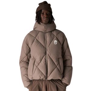 Mens Diamond Quilted Puffer Coat Hooded Winter Jacket Insulated Outerwear with Zipper Closure Stylish <b>Warm</b> Jacket for Winter - Product Image 5