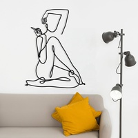 Décoration murale artisanale en métal multifonctionnelle géométrique moderne en acier inoxydable personnalisée avec rétroéclairage, décorations murales pour la maison