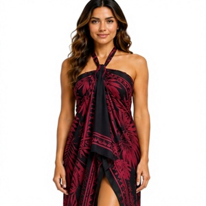 Sarong en velours respirant de haute qualité pour femme, idéal comme paréo de plage, pour les vacances, la piscine ou les centres de villégiature. - Product Image 1