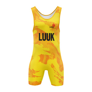Men's Wrestling Competition <b>Singlet</b> Premium Compression Sports Uniform for Grappling Training and Tournament Use - Product Image 5
