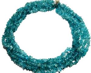 Perles d'apatite bleu ciel non taillées, perles de pierres précieuses naturelles en forme de petits nugettes, brin de 32 pouces - Product Image 6