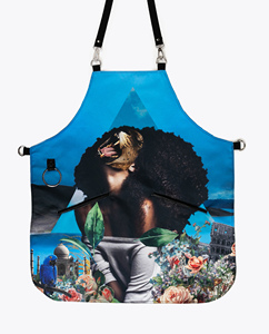 Cape de coiffure avec imprimé lion afro, taille ajustable, tablier textile - Product Image 1