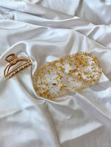 Handmade <b>Black</b> Resin Luxury Eco-Friendly <b>Plate</b> & Serving Tray Home Decor Fruit Oval Dish For Serving Fruits - Product Image 4