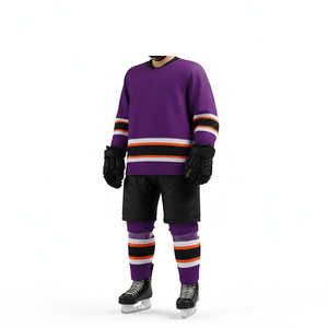 Maillot de hockey pour homme adulte, design personnalisé, 100% polyester, impression numérique, séchage rapide, respirant, uniforme d'équipe pour les matchs professionnels - Product Image 2