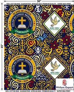 Custom African Wax Print Fabric Supplier Church Anniversary Convention Celebration Event Uniform Textile Manufacturer - Product Image 6