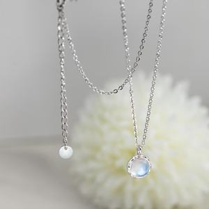 จี้มูนสโตนลาริมาร์ เงินแท้ 925 สร้อยคอพลอยธรรมชาติ เครื่องประดับสำหรับผู้หญิง ของขวัญ ขายส่ง - Product Image 2