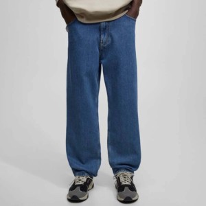 Jean en denim décontracté pour homme, coupe droite, taille mi-haute, respirant, coupe-vent, brodé, en coton, pour printemps et automne, vente en gros - Product Image 1